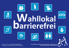 Logo "Barrierefreies Wahllokal"